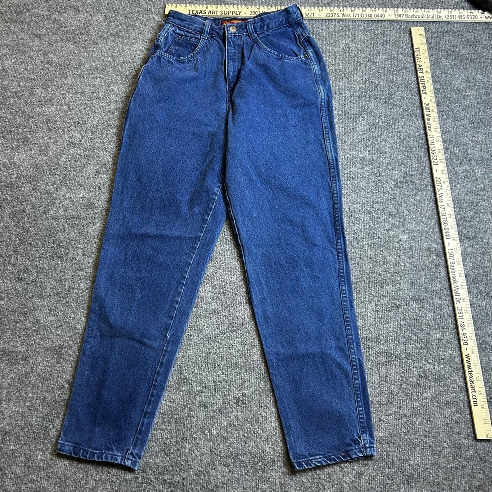 Bonjour Jeans Womens Size 9/10 Blue High Waisted Mom Tapered Leg Cotton Vintage